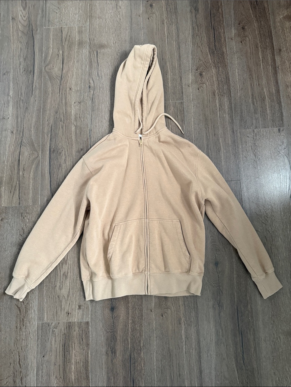 bp Tan Full-Zip Hooded Sweatshirt